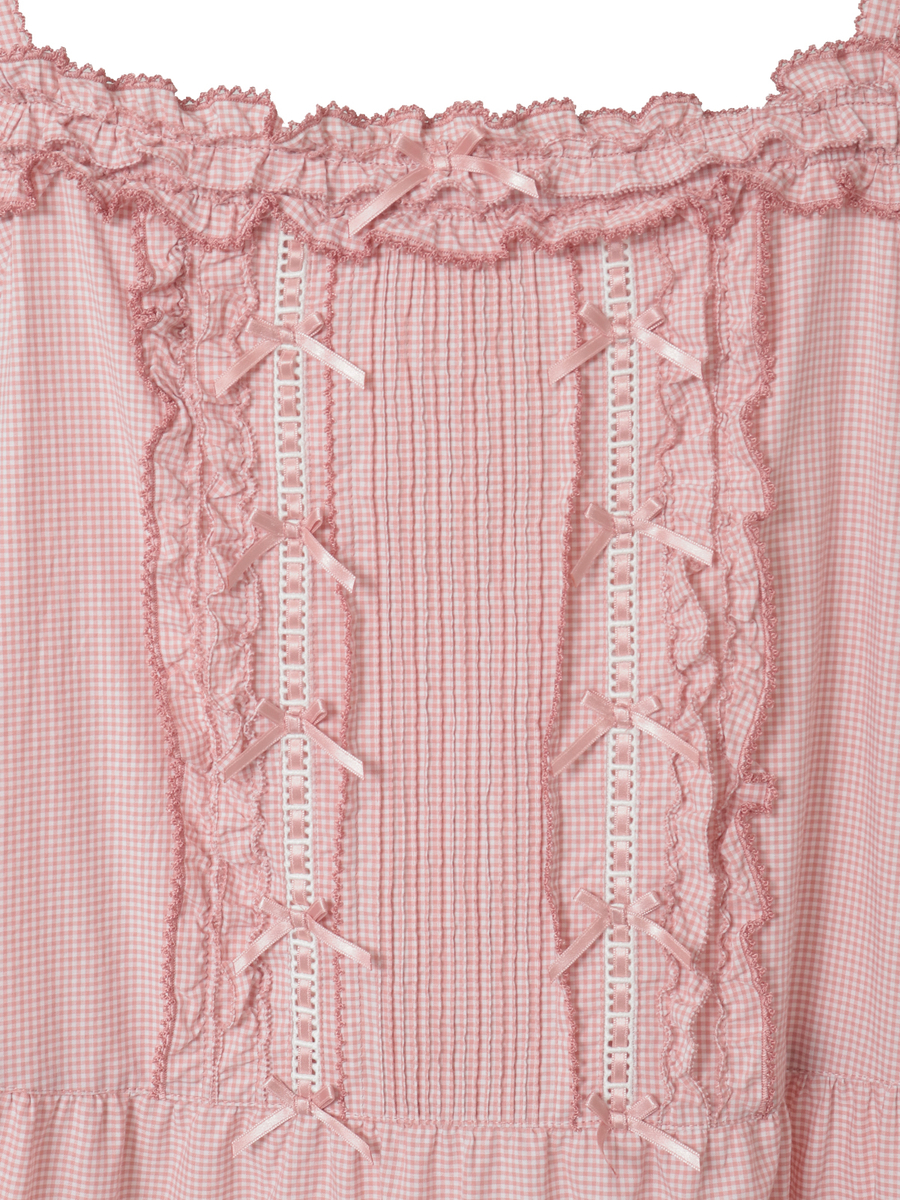 フリル使いキャミソールチュニックブラウス 詳細画像 ラベンダー 3