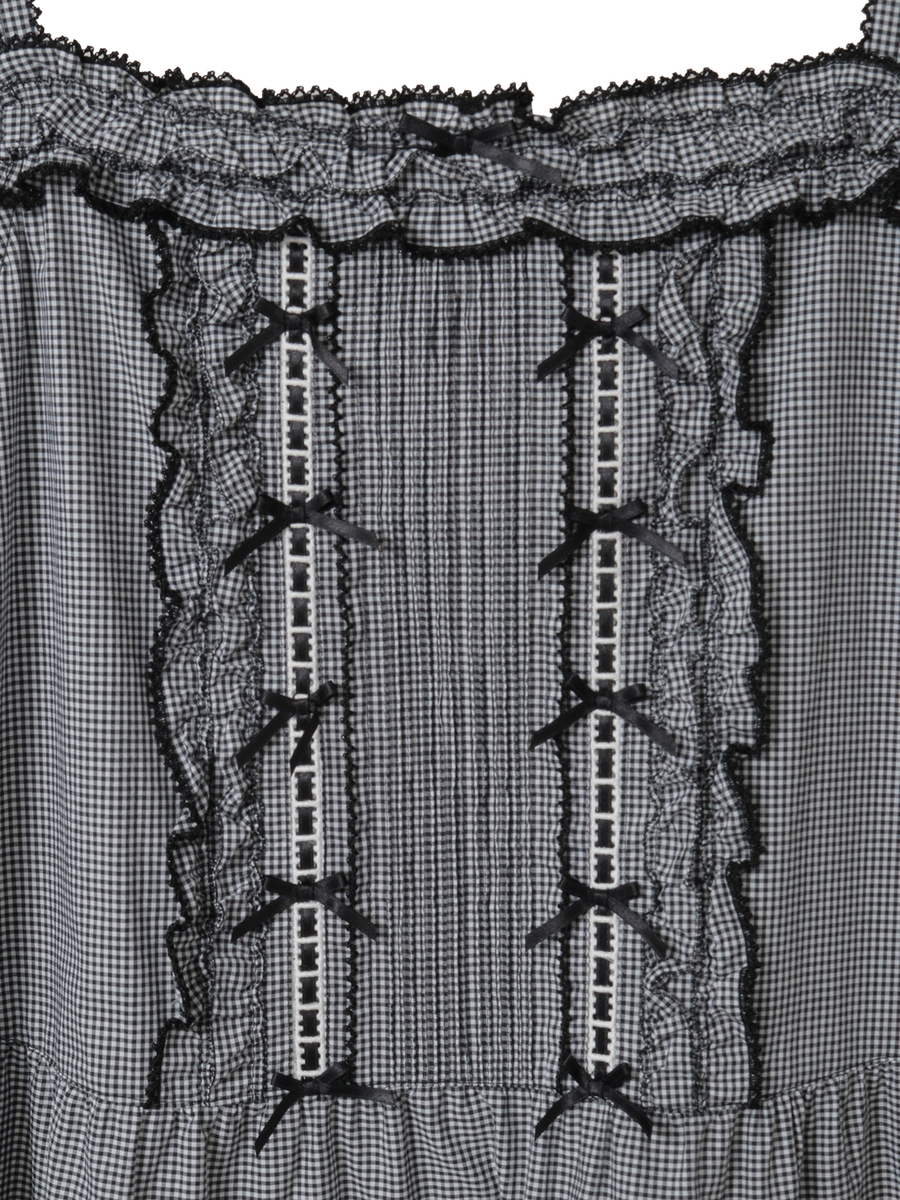 フリル使いキャミソールチュニックブラウス 詳細画像 ラベンダー 8