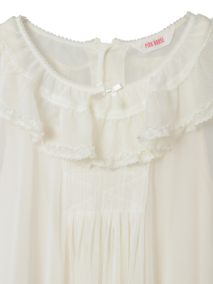 ソフトチュールチュニックブラウス 詳細画像 ピンク 13