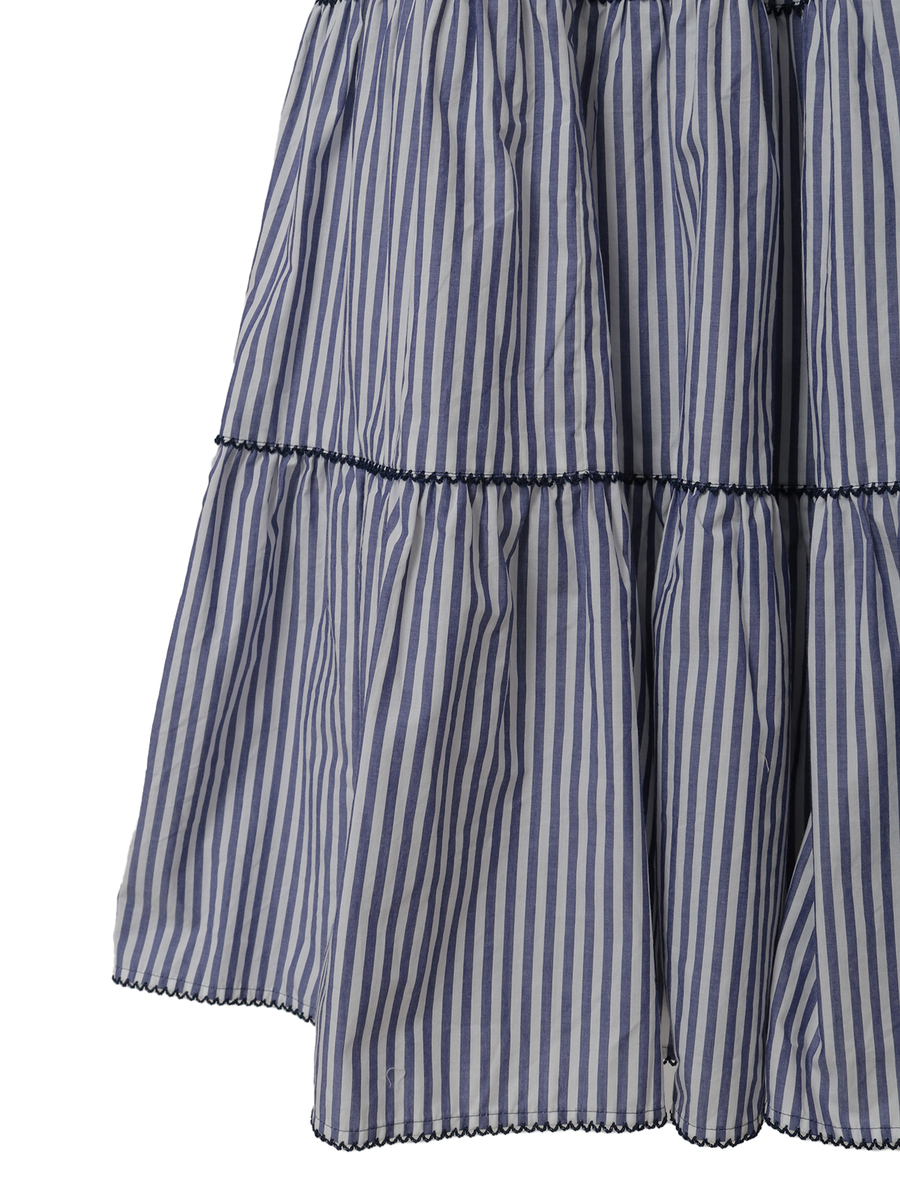 ストライプノースリーブチュニックブラウス 詳細画像 アカ 5