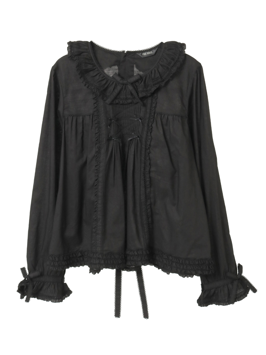 ローンブラウス 詳細画像 クロ 1