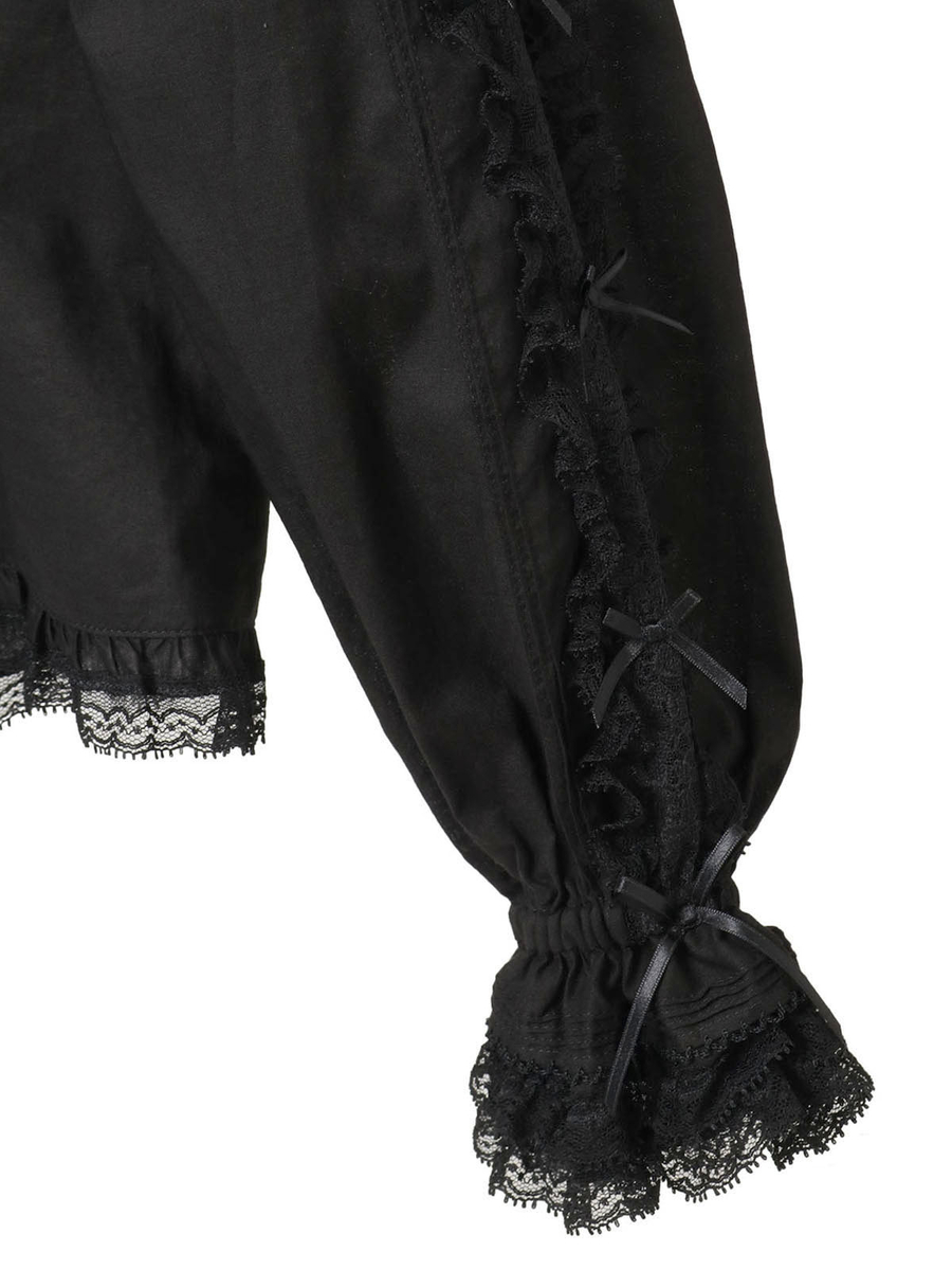 レース＆リボン使いローンブラウス 詳細画像 アカ 8