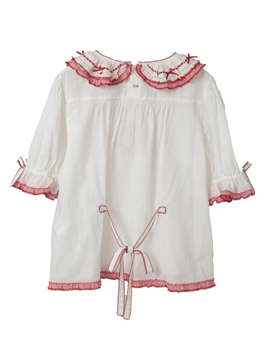 テディローズ刺繍使いブラウス 詳細画像 シロ 2