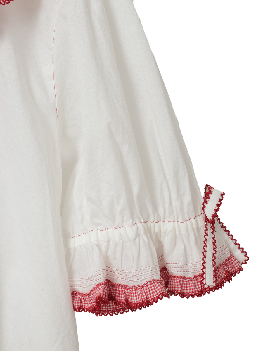 テディローズ刺繍使いブラウス 詳細画像 シロ 5