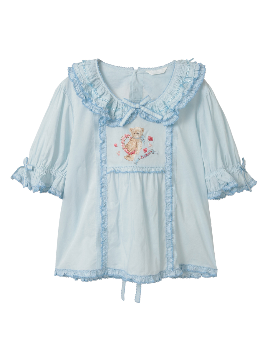 テディローズ刺繍使いブラウス 詳細画像 ソライロ 1