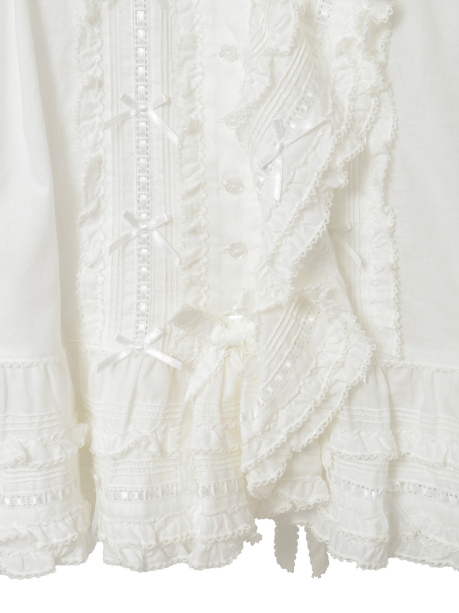 ミニリボンいっぱいローンオーバーブラウス 詳細画像 ピンク 10