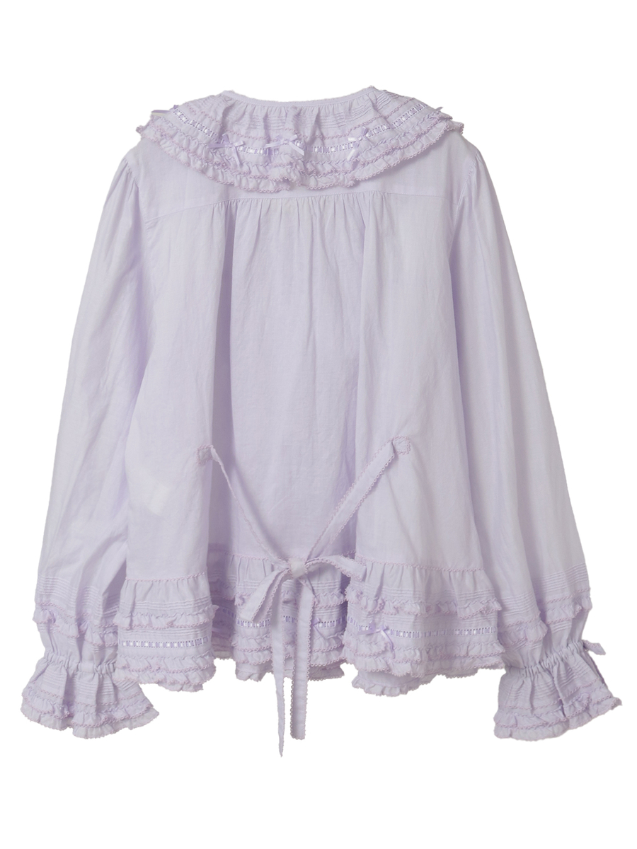 ミニリボンいっぱいローンオーバーブラウス 詳細画像 ピンク 2