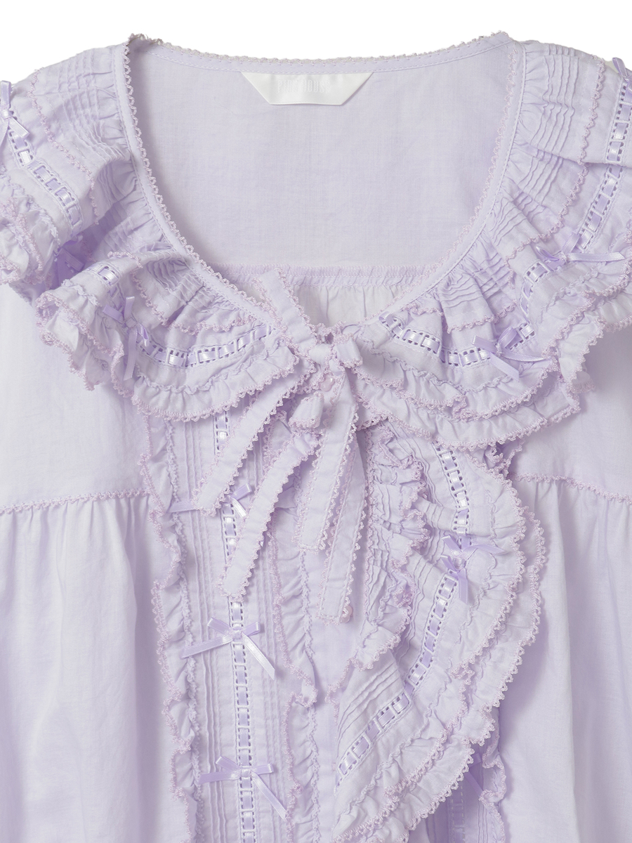 ミニリボンいっぱいローンオーバーブラウス 詳細画像 ピンク 3