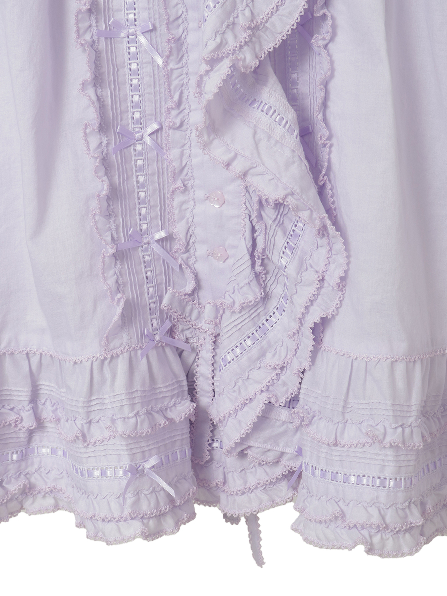 ミニリボンいっぱいローンオーバーブラウス 詳細画像 ピンク 5