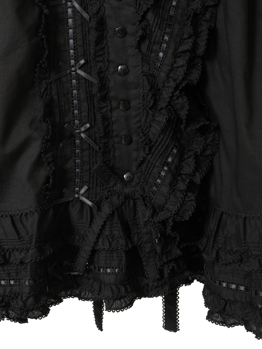 ミニリボンいっぱいローンオーバーブラウス 詳細画像 ピンク 8