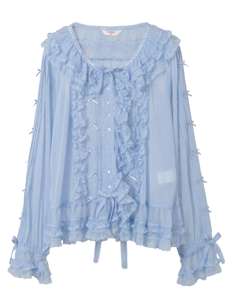 ソフトチュールブラウス