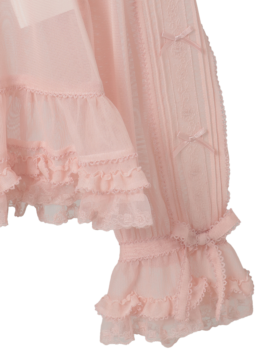 ソフトチュールブラウス 詳細画像 アクアマリン 15