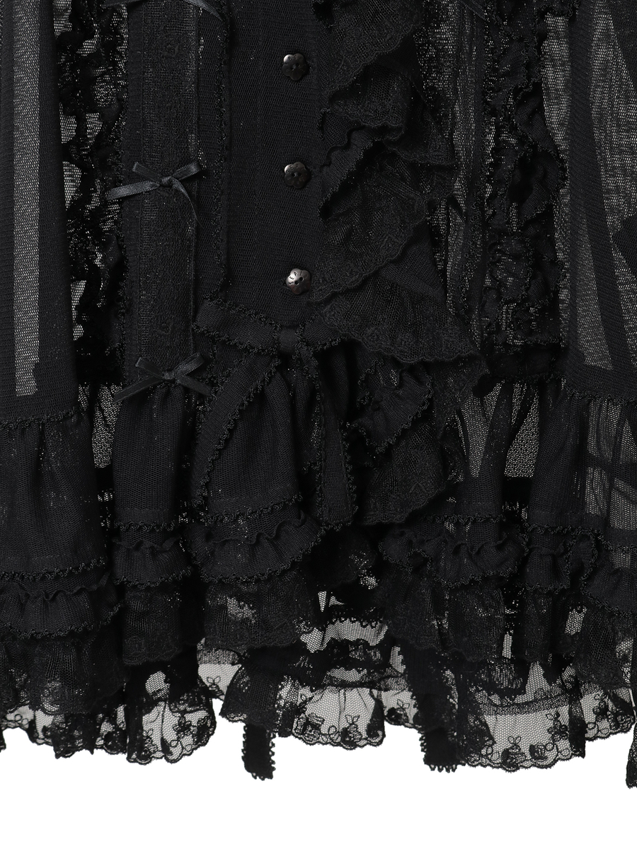 ソフトチュールブラウス 詳細画像 アクアマリン 8