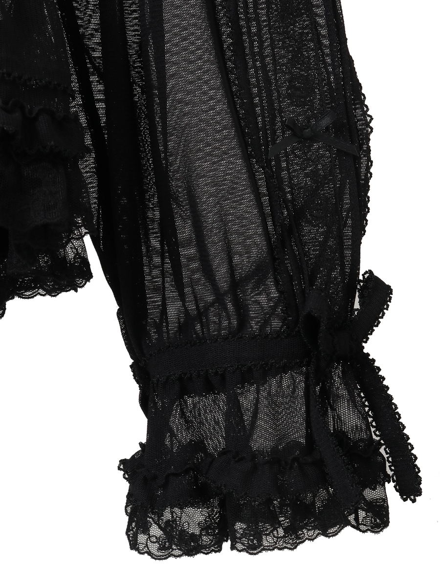 ソフトチュールブラウス 詳細画像 アクアマリン 9