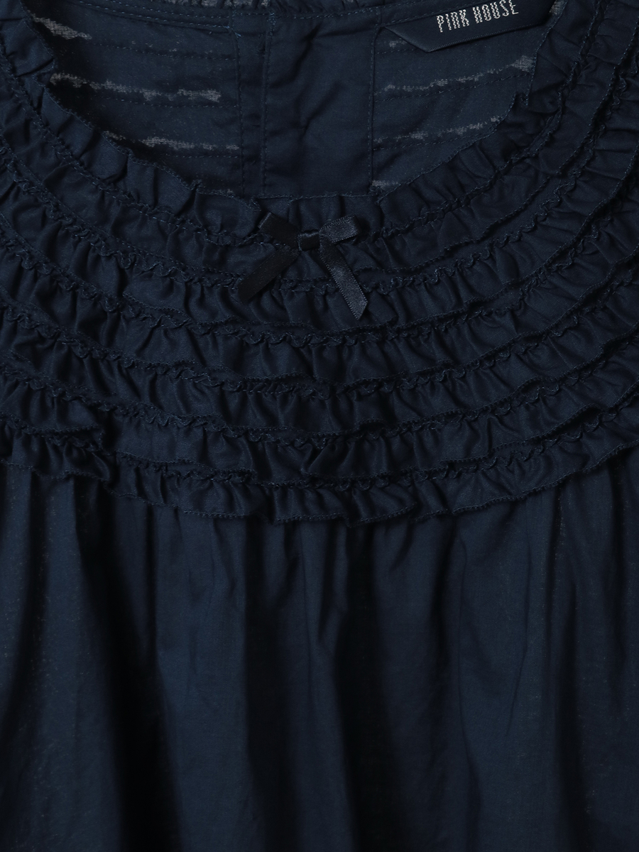 ヨークフリル使いブラウス 詳細画像 シロ 11