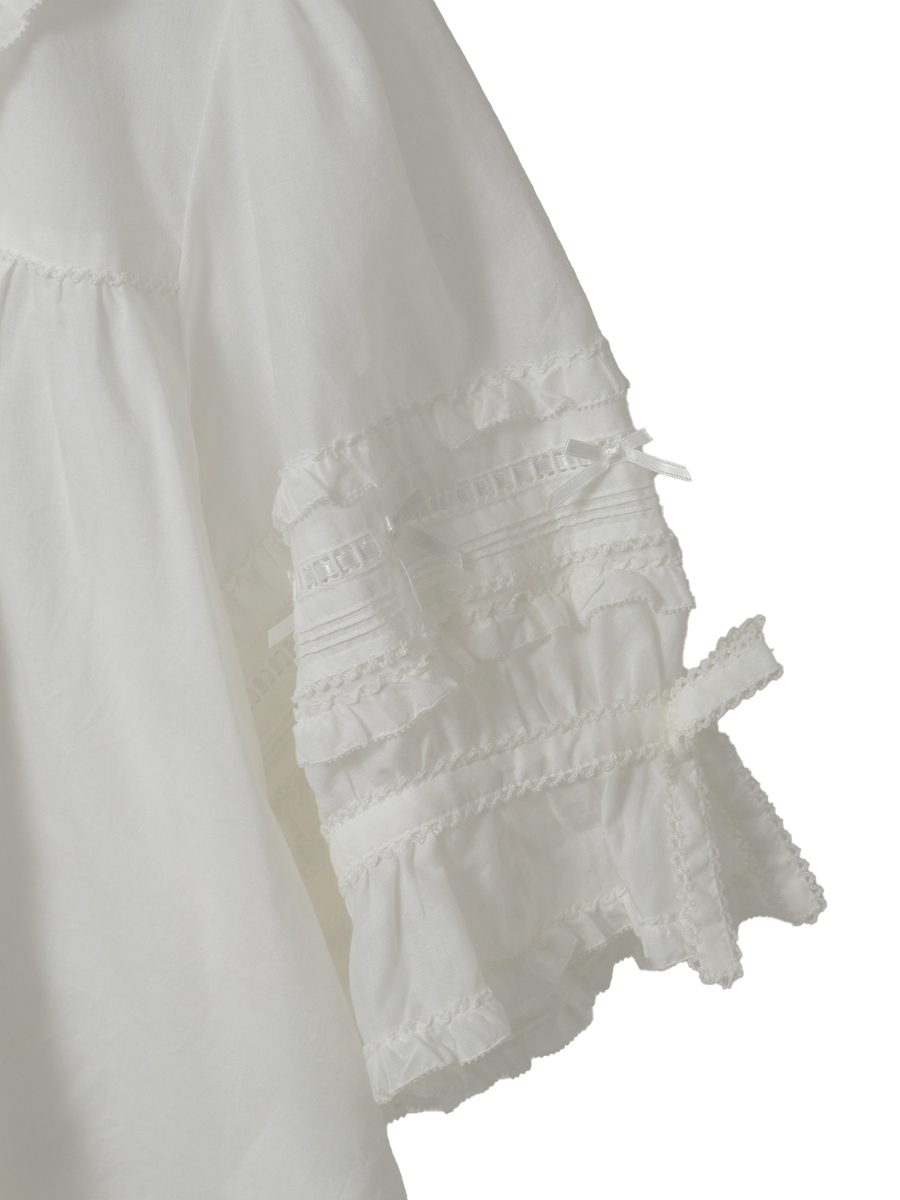 フリル襟付きブラウス 詳細画像 ダンガリーコン 11