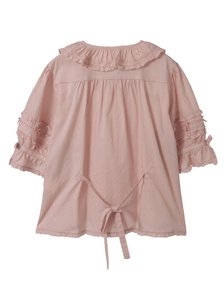 フリル襟付きブラウス 詳細画像 ダンガリーコン 2