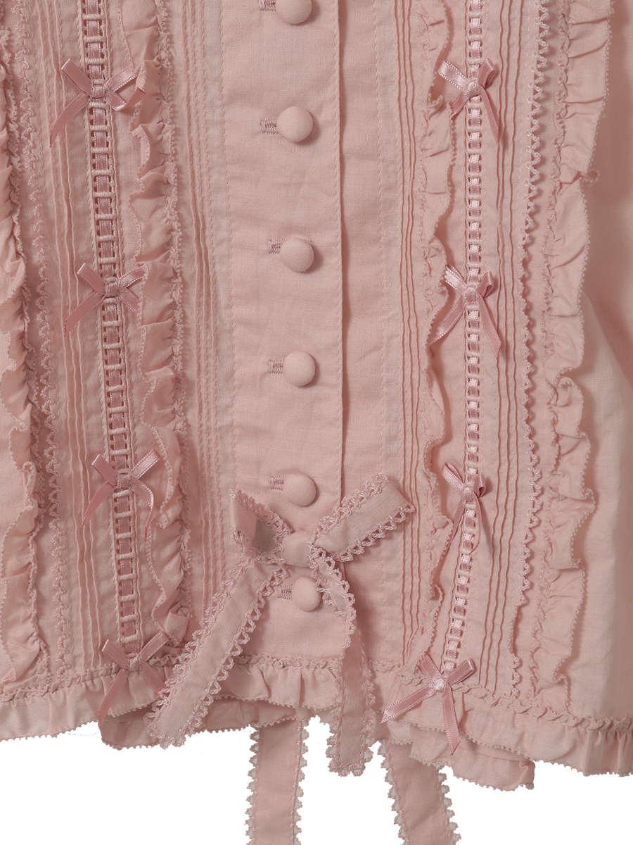 フリル襟付きブラウス 詳細画像 ダンガリーコン 6