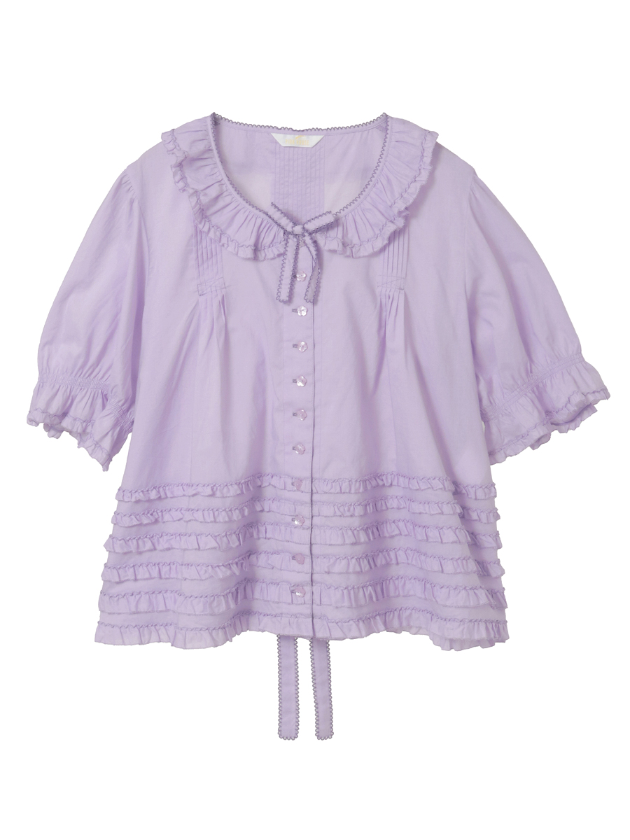 ローンブラウス 詳細画像 パープル 1
