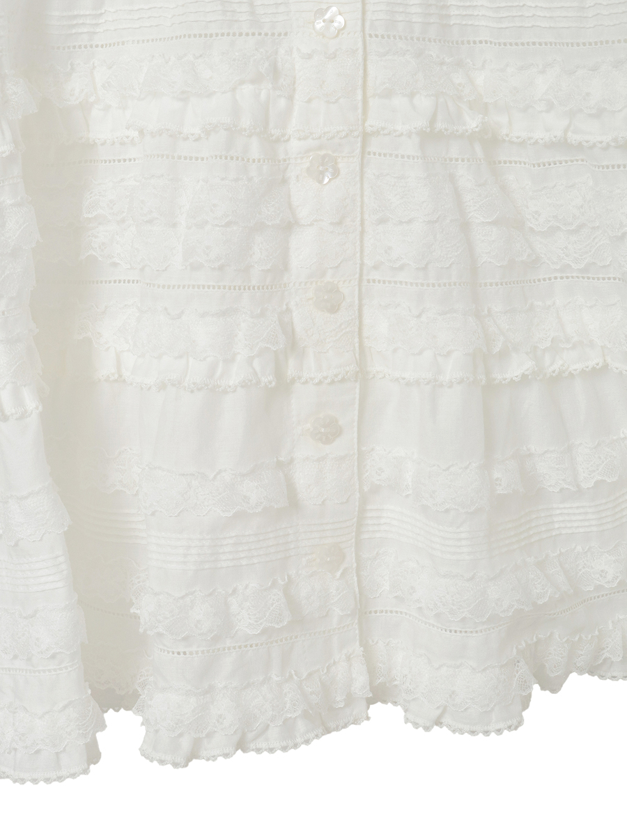 レース使いローンブラウス 詳細画像 イエロー 11