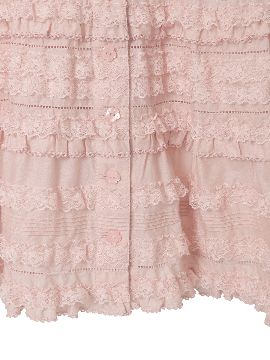 レース使いローンブラウス 詳細画像 イエロー 13