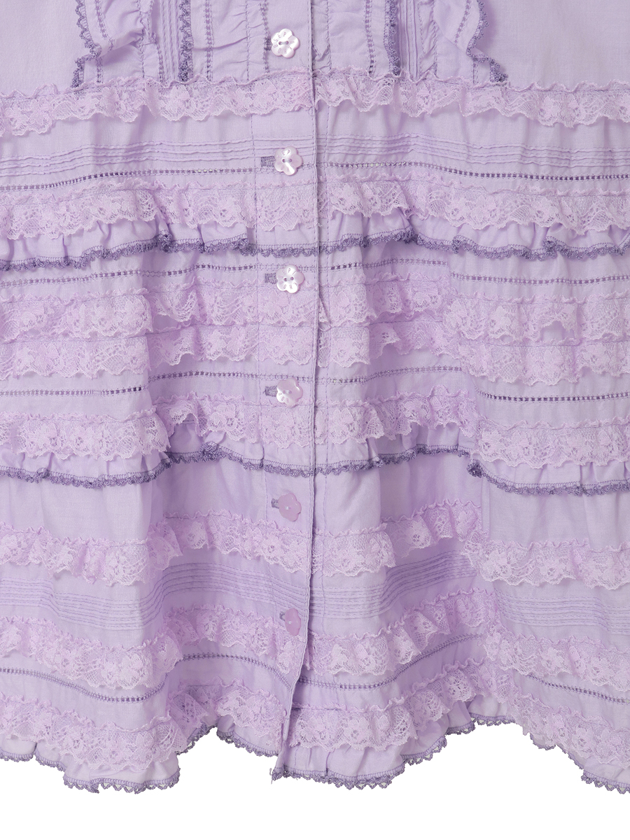 レース使いローンブラウス 詳細画像 イエロー 17