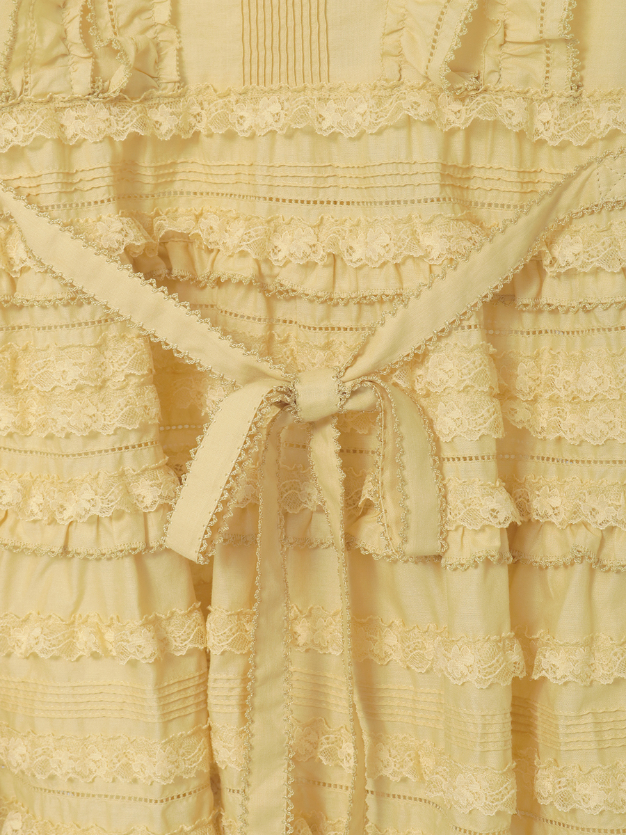 レース使いローンブラウス 詳細画像 イエロー 7
