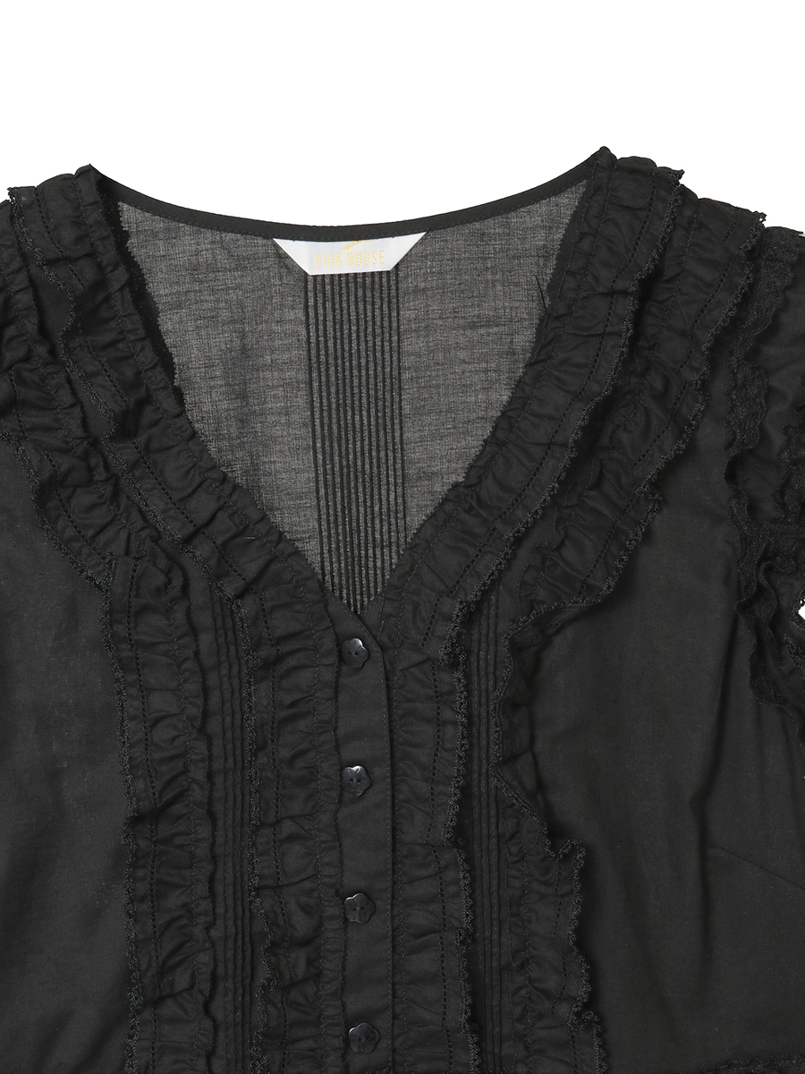 レース使いローンブラウス 詳細画像 イエロー 8