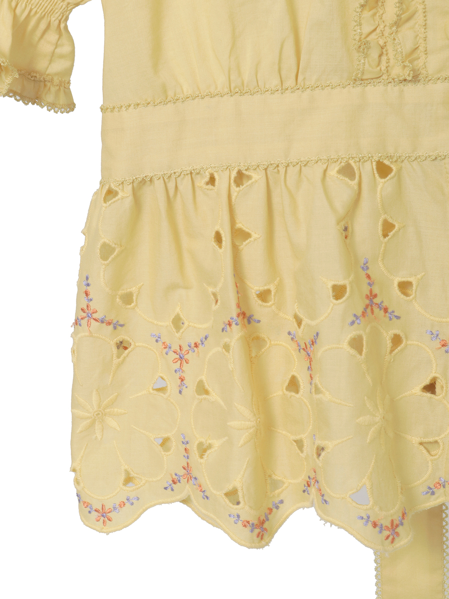 フラワーエンブレース使いブラウス 詳細画像 シロ 5