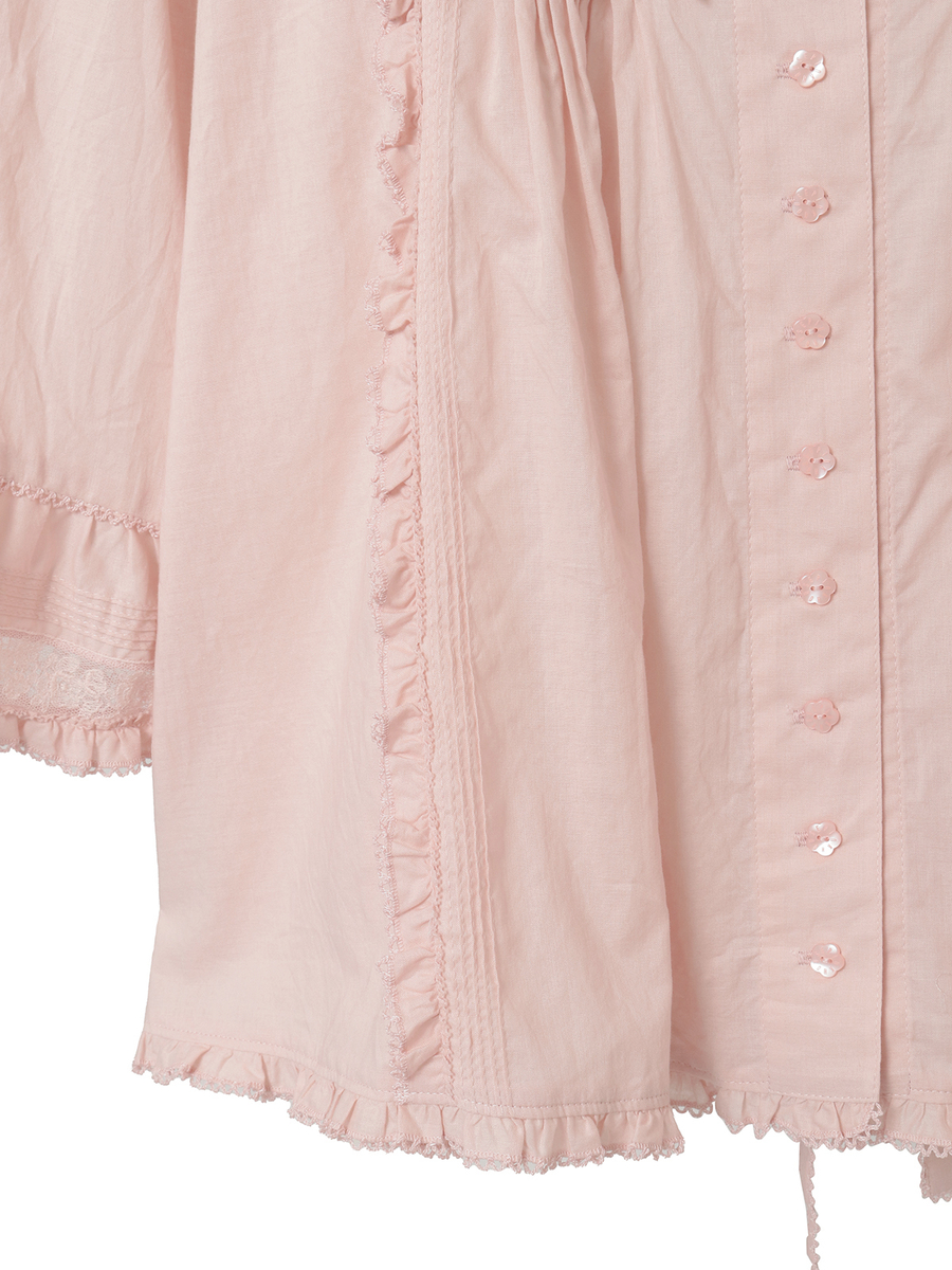 ミニリボンいっぱいローンブラウス 詳細画像 ラベンダー 5