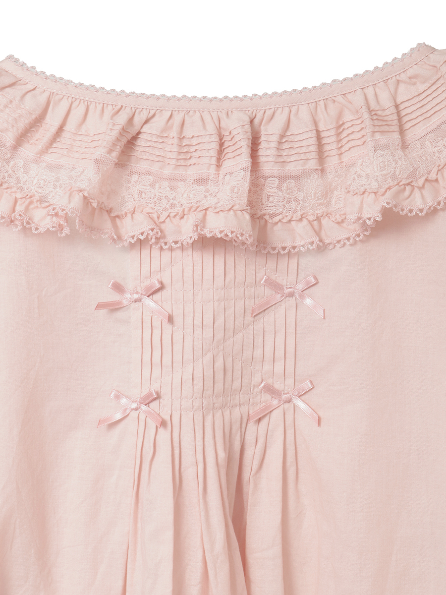 ミニリボンいっぱいローンブラウス 詳細画像 ラベンダー 6