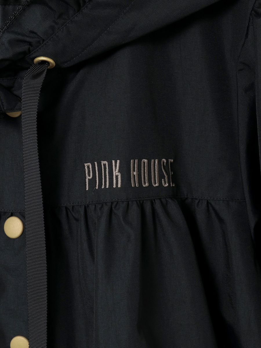 フリル使いレインコート 詳細画像 アカチェック 10