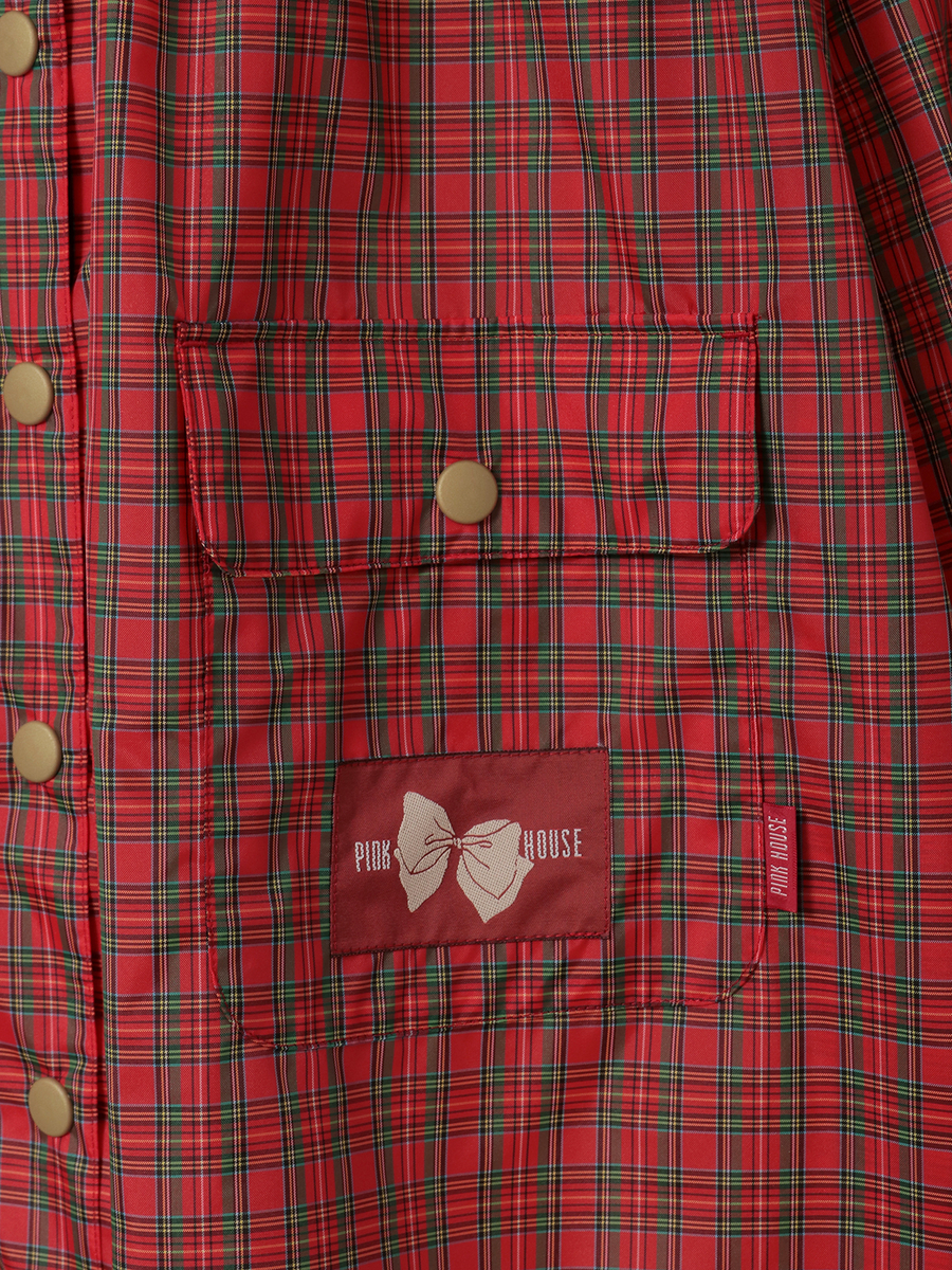 フリル使いレインコート 詳細画像 アカチェック 7