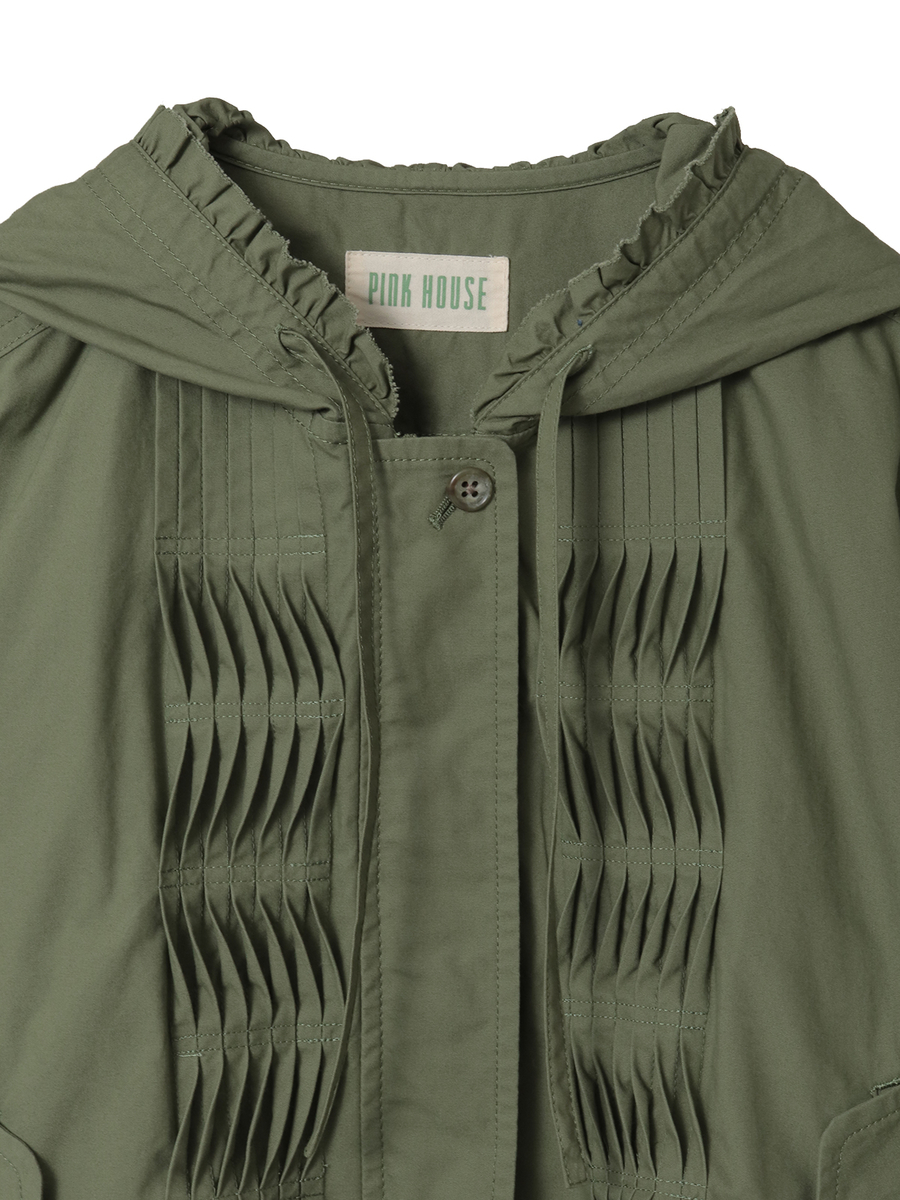 フリル使いフードブルゾン 詳細画像 クロ 16