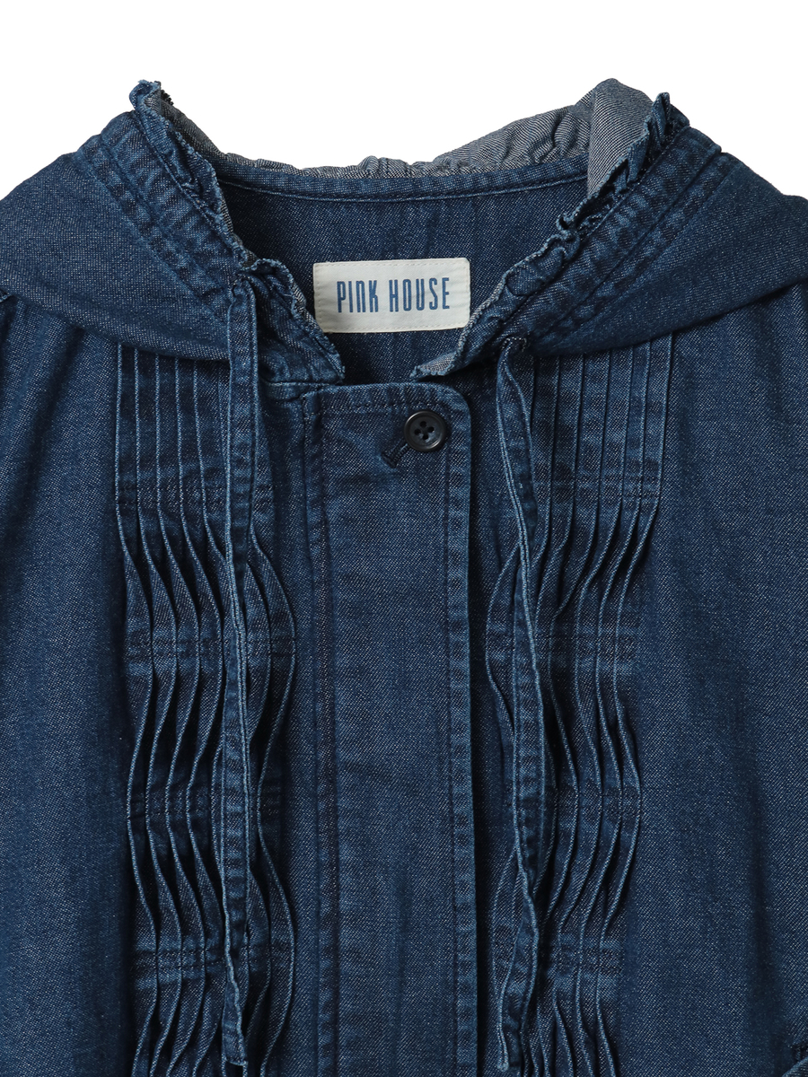 フリル使いフードブルゾン 詳細画像 クロ 19