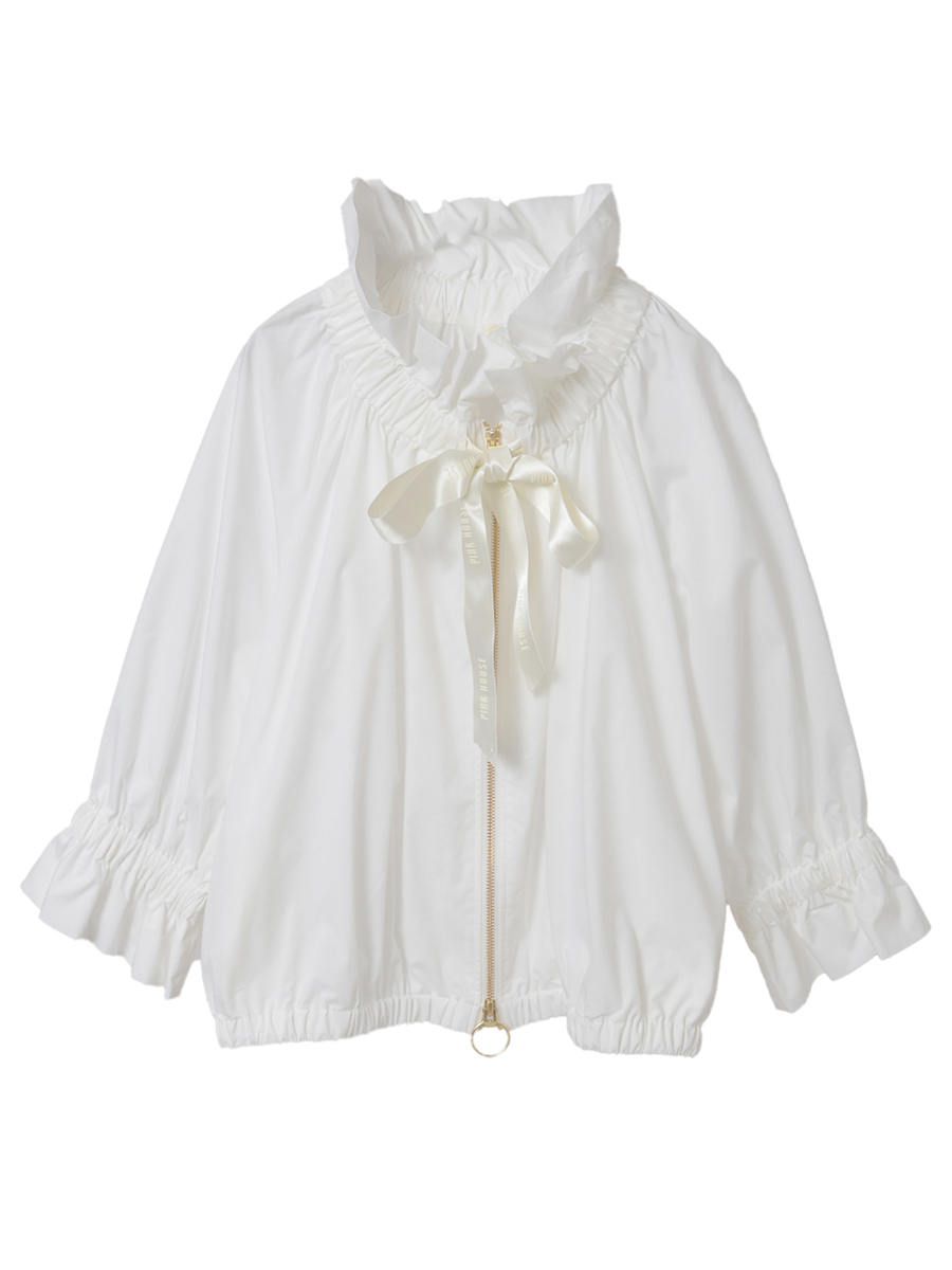 ストレッチブロードジャケット 詳細画像 シロ 1