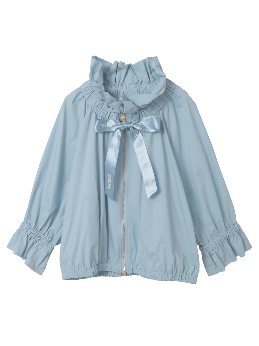 ストレッチブロードジャケット 詳細画像 ブルー 1