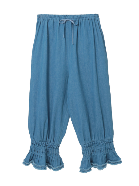 ムラ糸デニムワイドパンツ