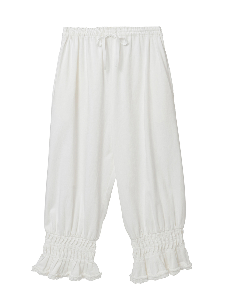 ムラ糸デニムワイドパンツ 詳細画像 シロ 1