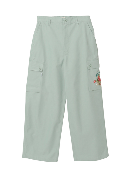 苺ブーケ刺繍カーゴパンツ