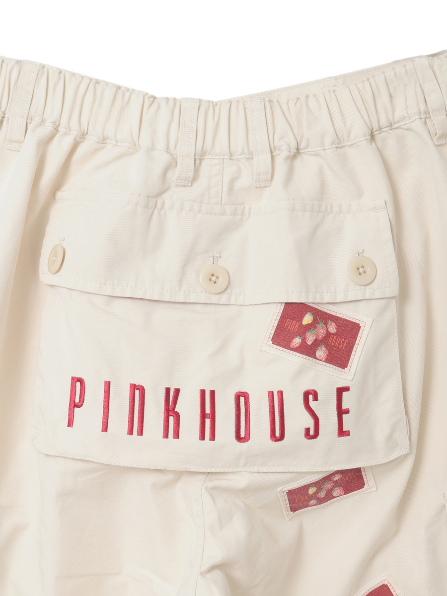 苺ブーケ刺繍カーゴパンツ 詳細画像 グリーン 11