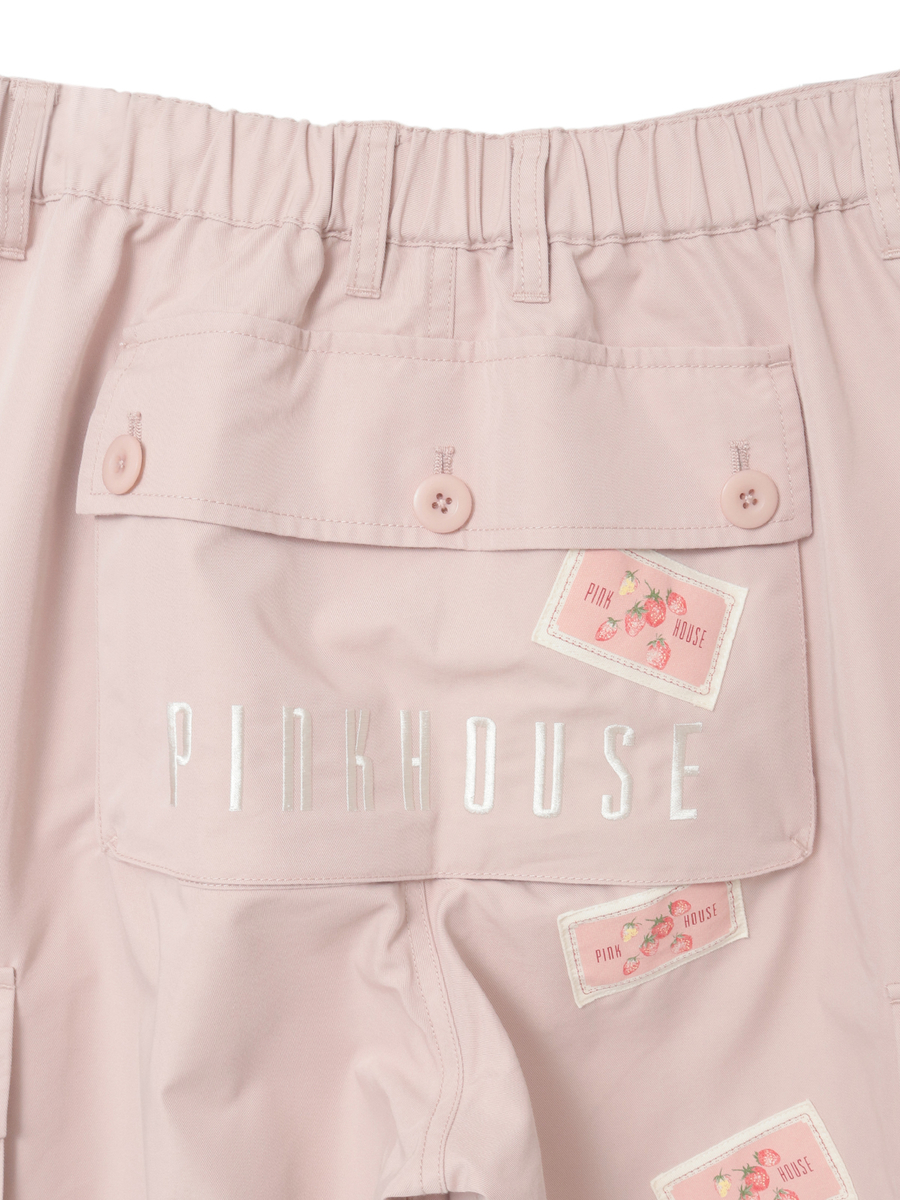 苺ブーケ刺繍カーゴパンツ 詳細画像 グリーン 5