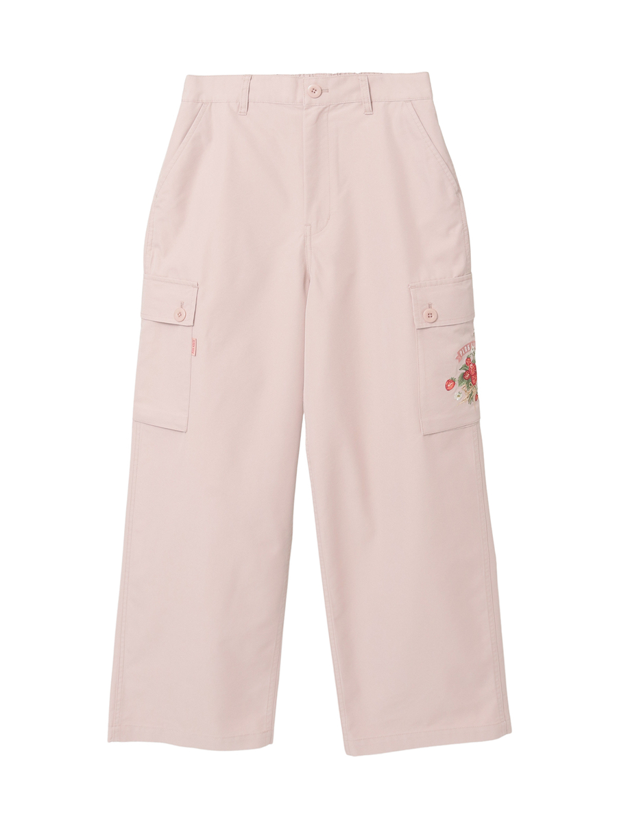 苺ブーケ刺繍カーゴパンツ 詳細画像 ピンク 1