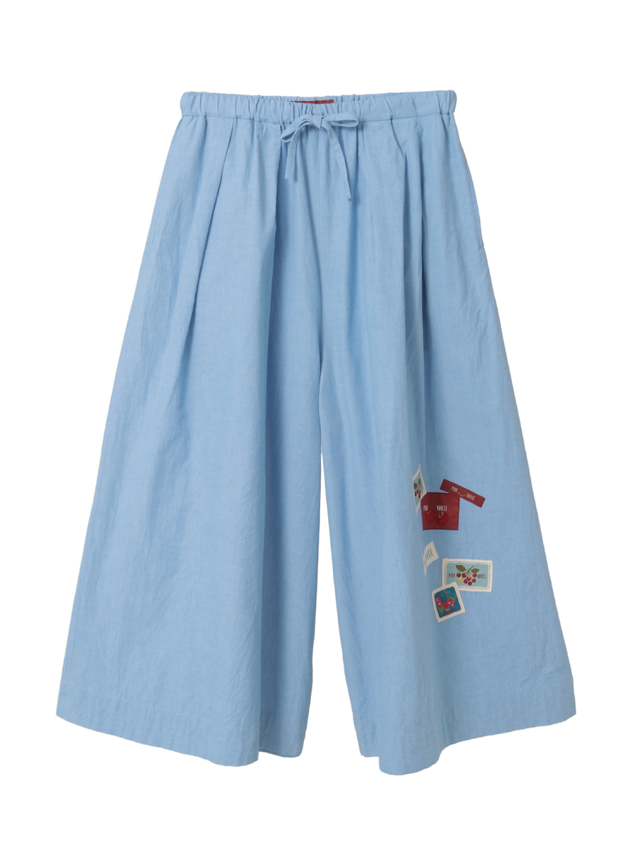 ネームワッペン使いダンガリーワイドパンツ 詳細画像 ブリーチ 1