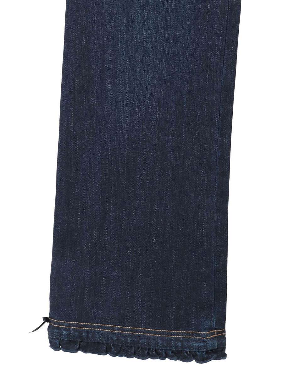 裾フリル使いストレッチデニムパンツ 詳細画像 インディゴ 11