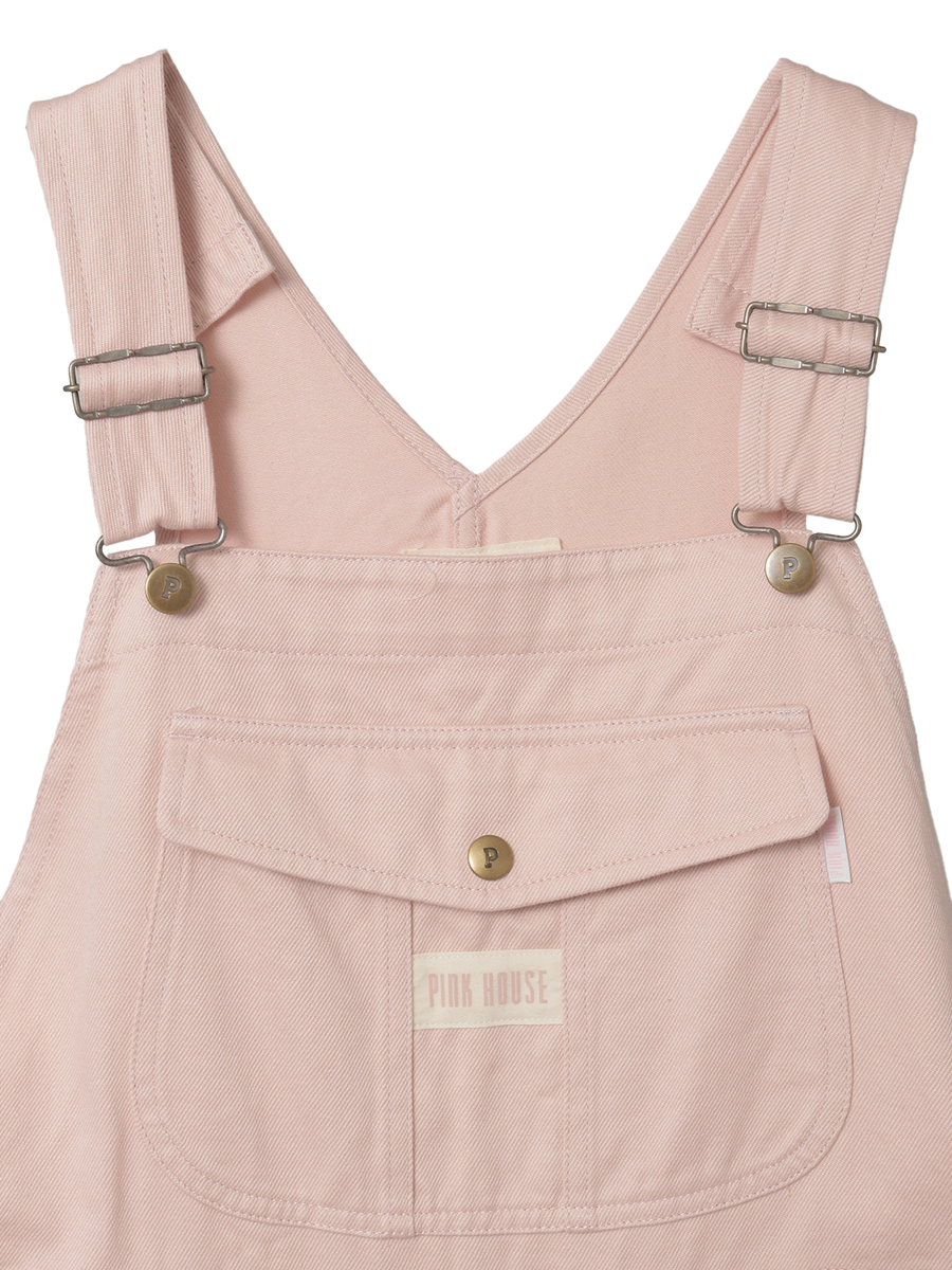 ネームワッペンいっぱいオーバーオール 詳細画像 ピンク 3