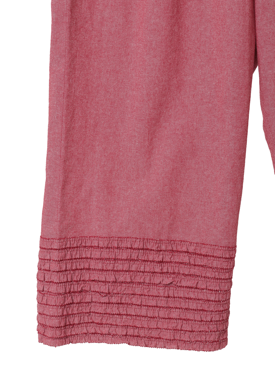 裾フリル使いダンガリーパンツ 詳細画像 アカ 8