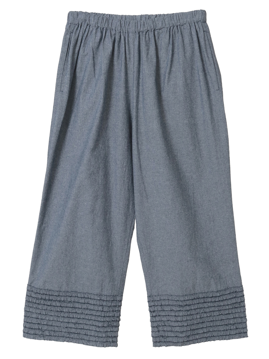 裾フリル使いダンガリーパンツ 詳細画像 インディゴ 1