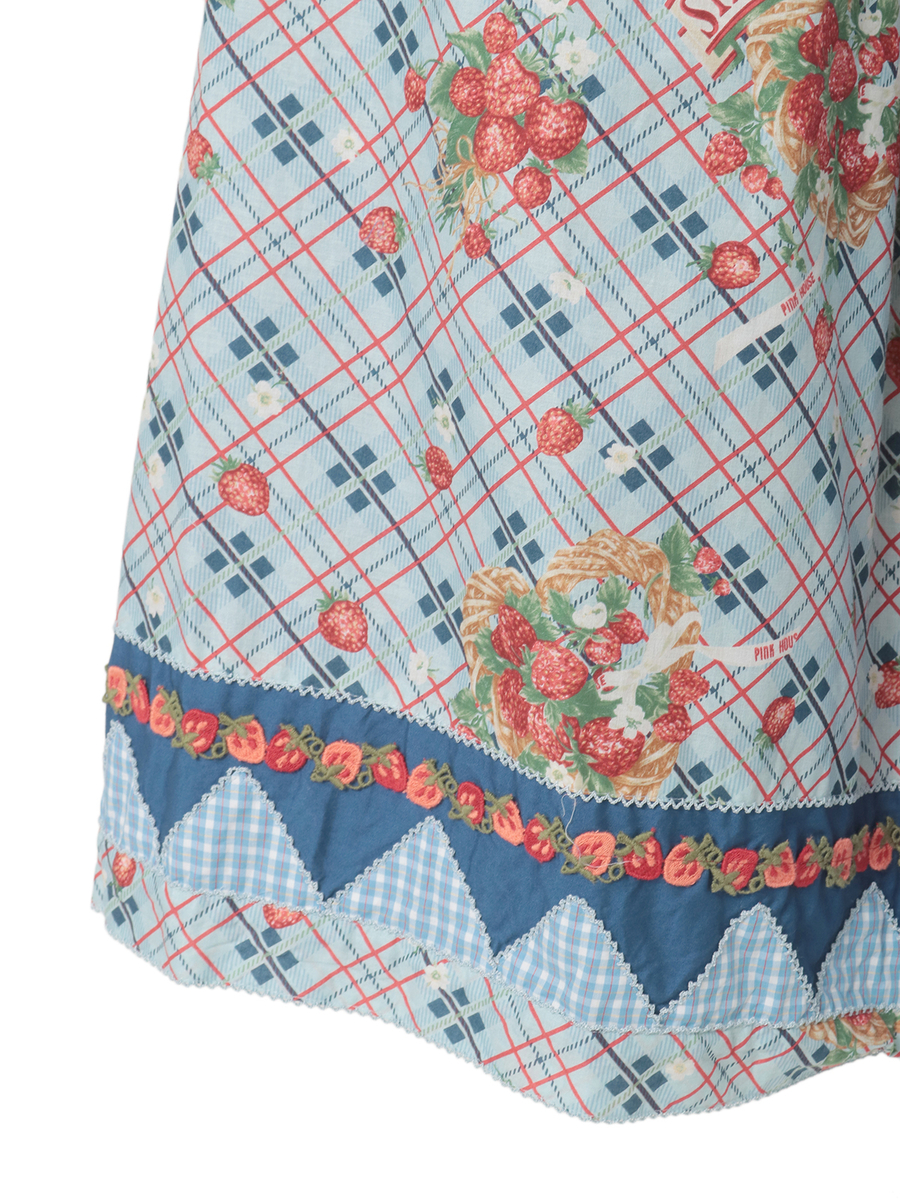 苺リースプリントスカート 詳細画像 クロ 9