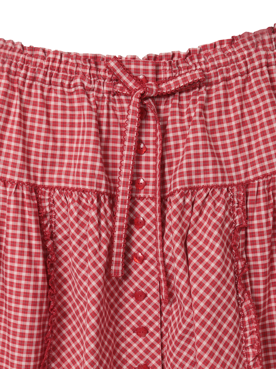 オリジナルチェックスカート 詳細画像 グリーン系 3